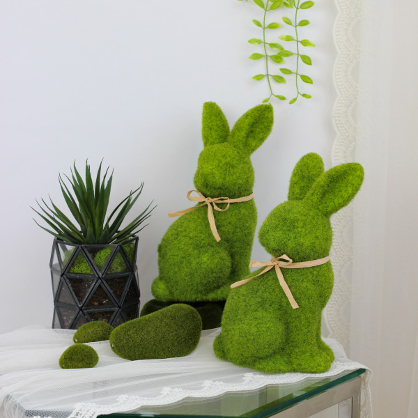 Заєць з декоративного моху 24 cm
