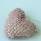Серце плюшеве кольору mauve