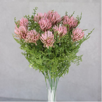 Додатки з квітами рожеві (пучок 12 шт)